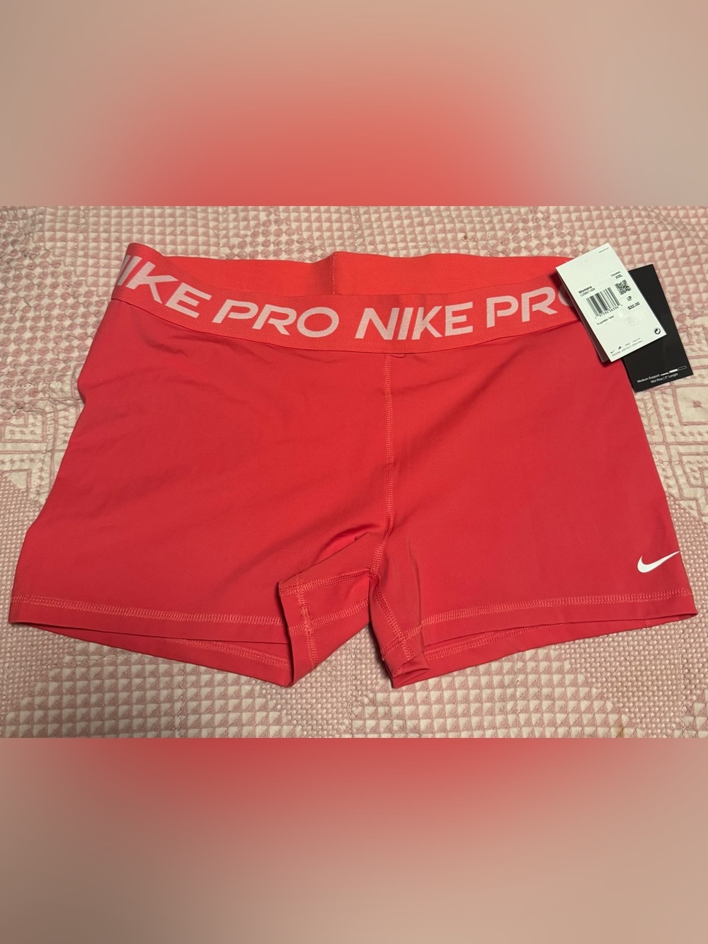 Nike Pro Women's coral Athletic Shorts